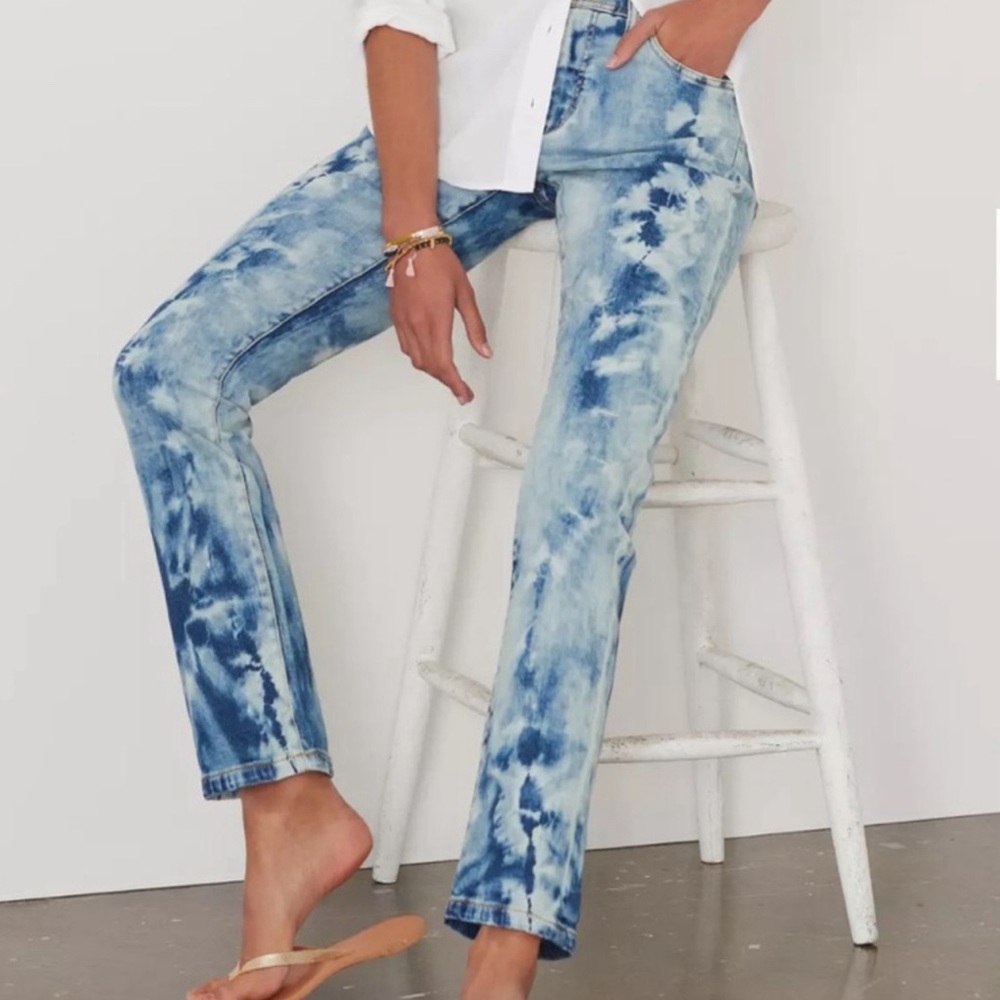 Anthropologie Pilco Tie Dye Slim Boyfriend Jeans
